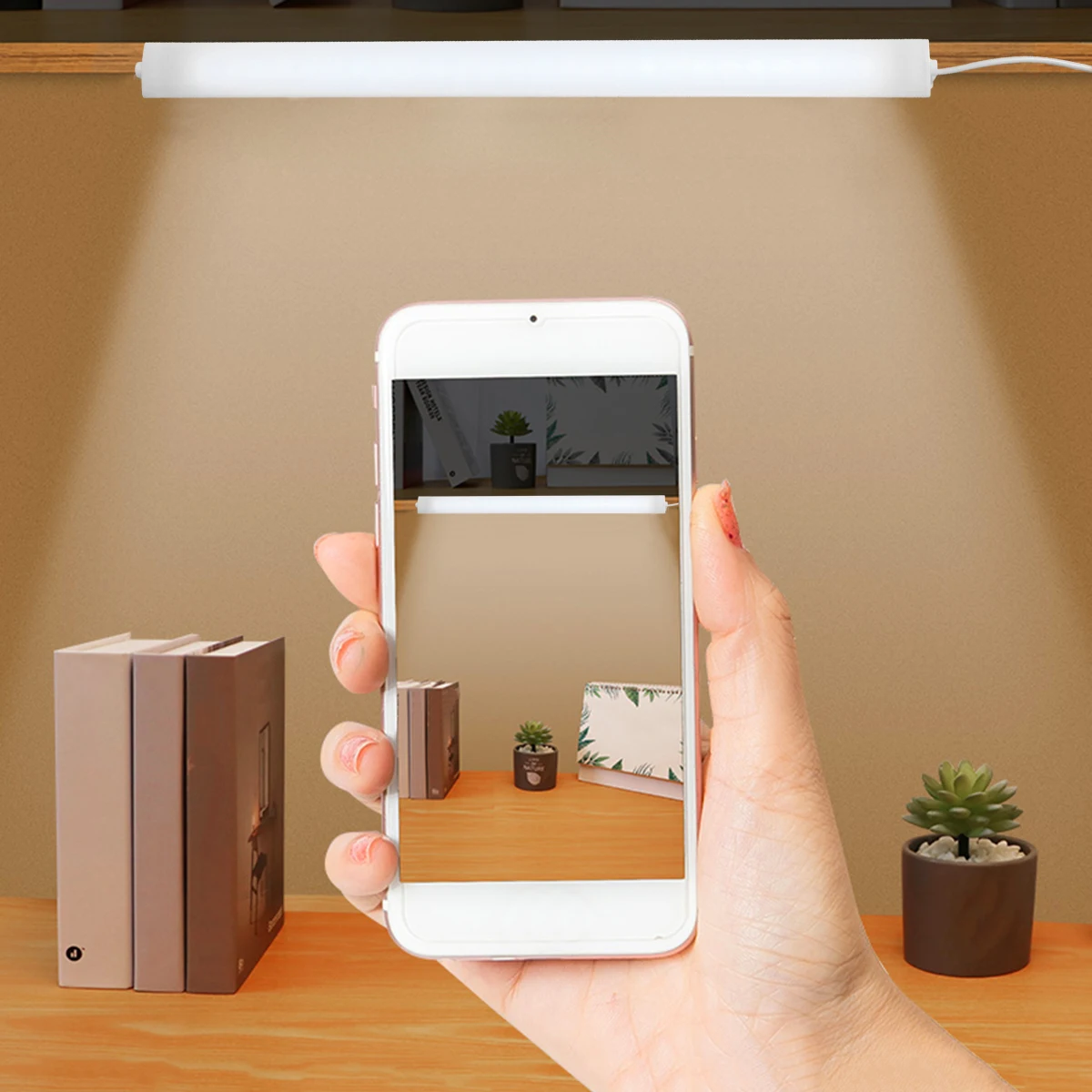 

2Pcs Creative Desk Lamp LED Reading Light Bar Table Strip Eye Protection Non Glaring Bright Dorm Camping USB Powered