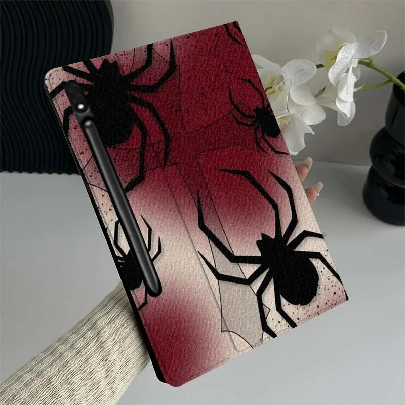 

Black Spider Web Cartoon Gift Tablet Case For Samsung Galaxy Tab S7 S8 S9 S10 FE Lite