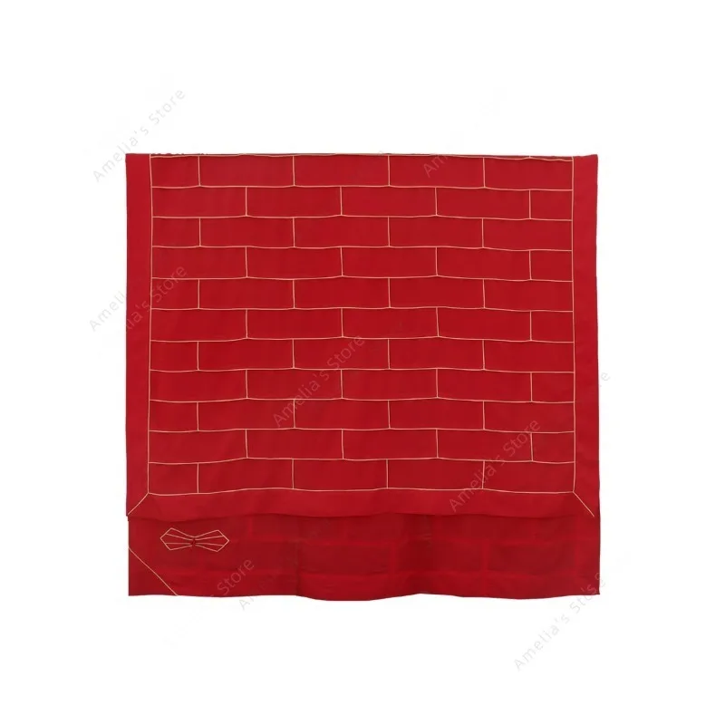 Халат буддийского монаха - красный, 25 полосок, касая, шелковая хлопковая смесь, церемониальный наряд Дхарма, дзен