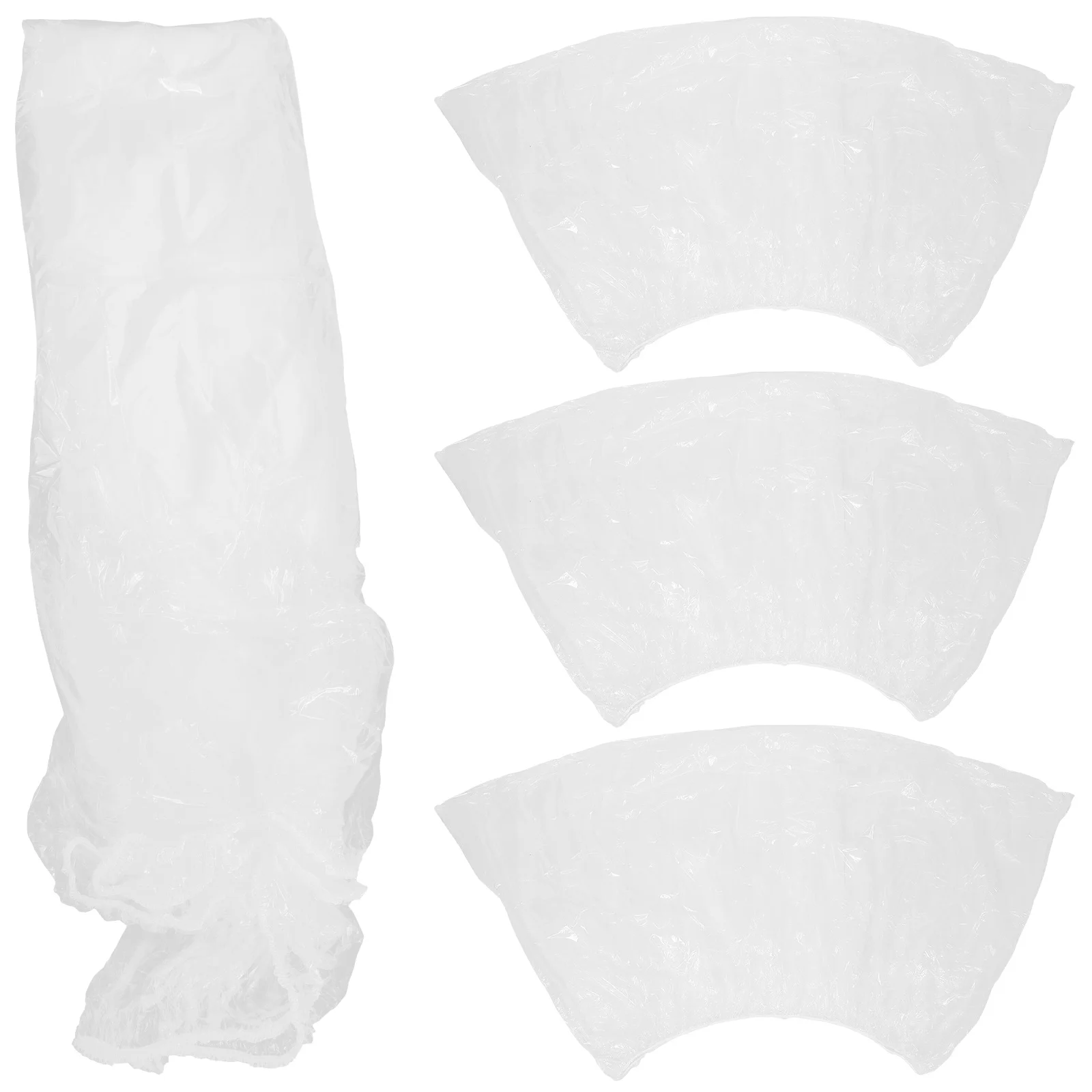 

4pcs Motorcycle Cover Transparent Disposable Bike Protector Outdoor Indoor Waterproof All Weather Lightweight Portable For Dirt