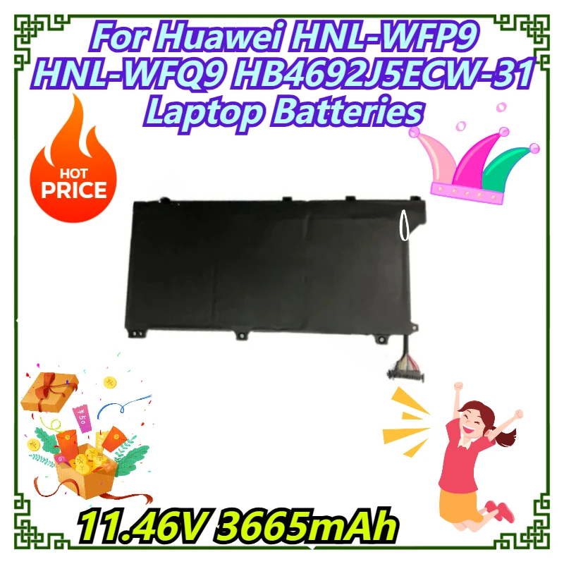 

11.46V 3665mAh For Huawei HNL-WFP9 HNL-WFQ9 HB4692J5ECW-31 Laptop Batteries