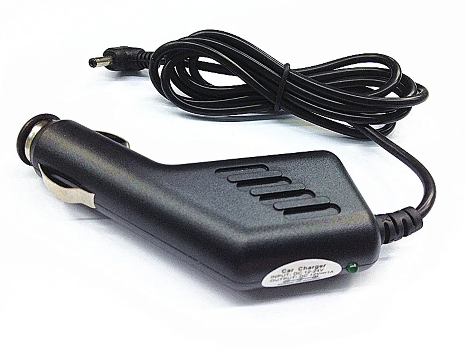 Carregador do carro do isqueiro do cigarro, adaptador do poder da C.C., cabo 1.5m, 12V, 1A, 3.5x1.35mm