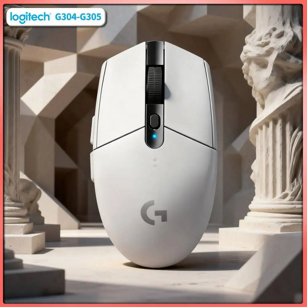 Logitech G304 LIGHTSPEED Wireless Gaming Mouse 12000 DPI HERO Sensor 1ms Latency 250hr Battery High Precision Control Users