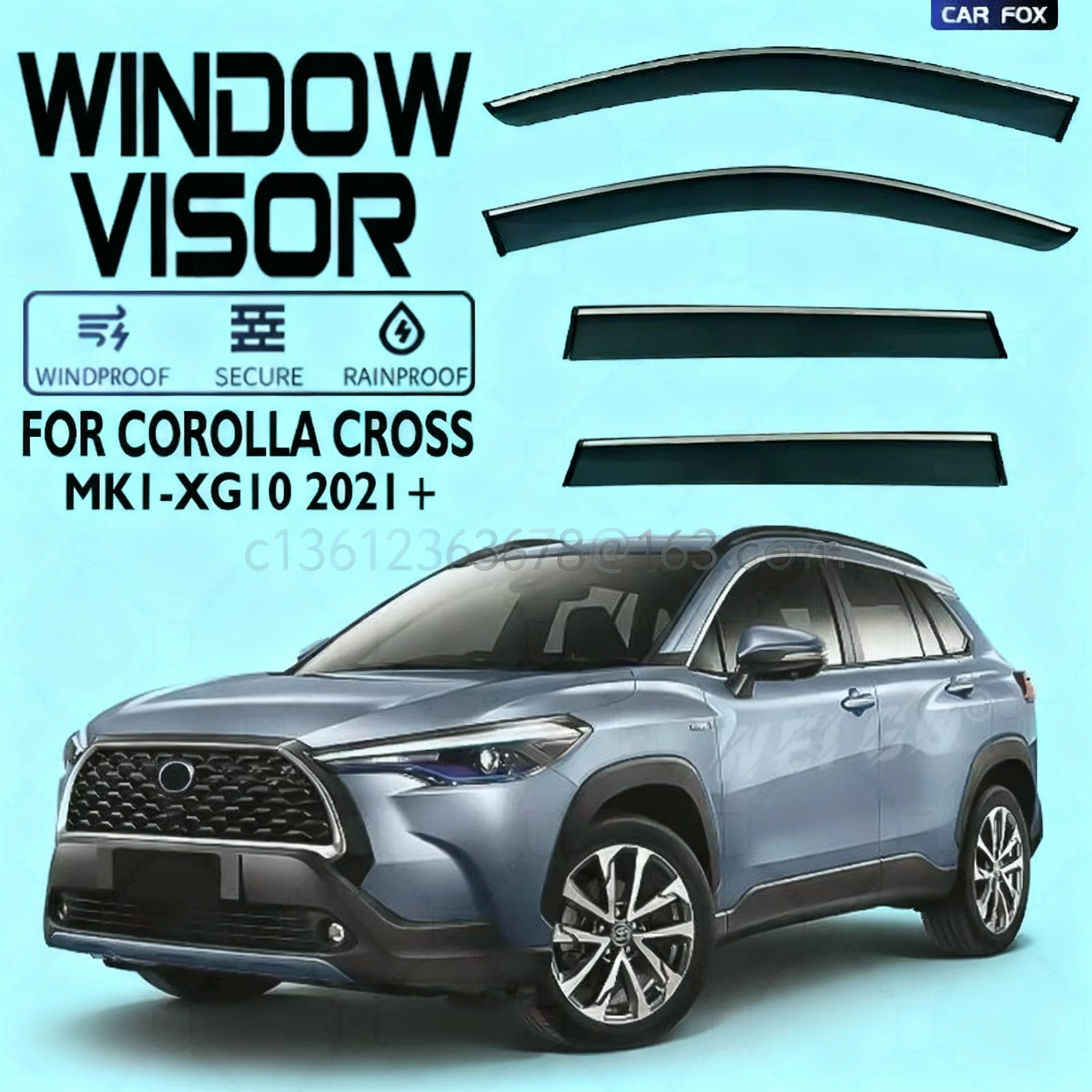 

Для COROLLA CROSS XG10 дефлектор окна автомобиля защита от дождя автомобильные декоративные аксессуары легко установить