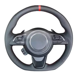 Auto Braid On The Steering Wheel Cover For Suzuki Jimny Sierra Swift Sport Teszt Baleno 2018-2022 Car Braiding Covers