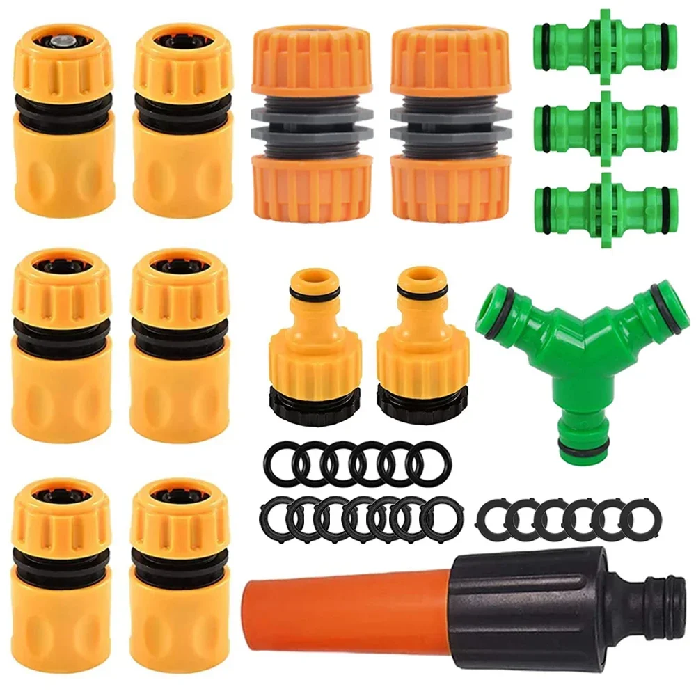 

15Pcs Garden Hose Connector Set, Quick Connectors for Pipe Repair, 3 Tap Extender, Irrigation Accessories Bmm driptip boro way
