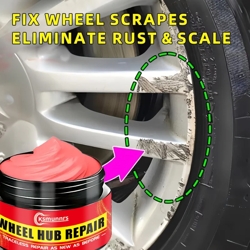 Rim Update Patch Kit - 30G High-Quality Wheel Scratch Repair Wax, Restores Shine And Removes Scratches, Suitable for All Vehicle
