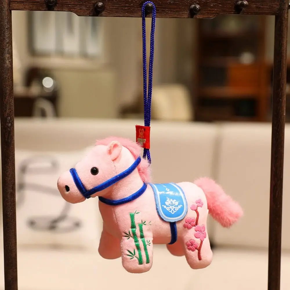 

Cute Stuffed Animal Horse Kawaii Soft Horse Doll Pendant 2026 Year of Horse Toys Zodiac Pony Figurine Year of The Horse