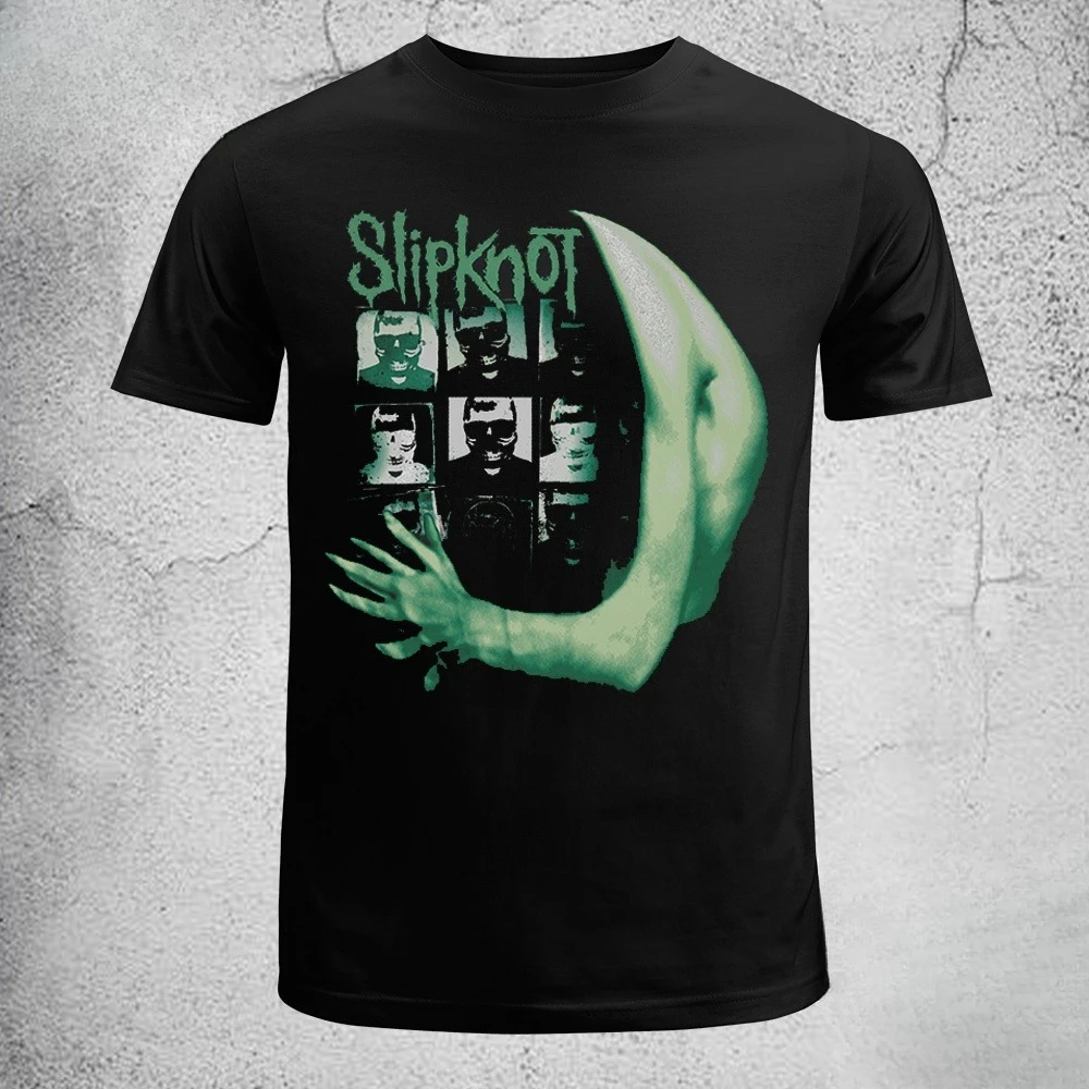

Мужская и женская футболка с принтом Slipknot Band на весну и осень, мягкий хлопок, легко впитывается пот, с короткими рукавами