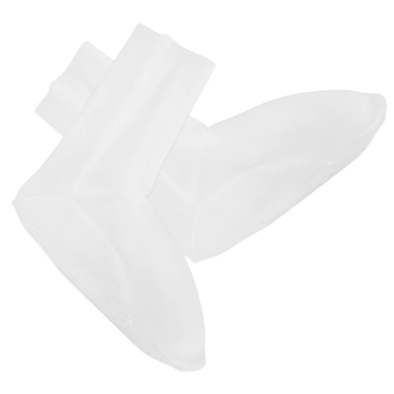 

Silicone Socks White L Size Moisturizing Foot Care Shock Absorption Honeycomb Design High Elasticity Beach Activities