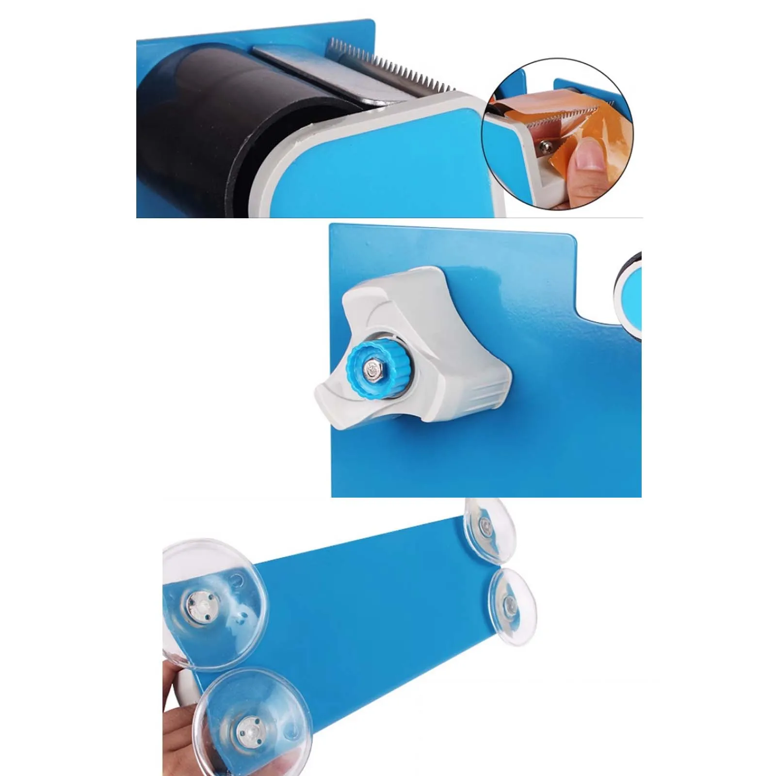 Desktop Iron Tape Cutter, Heavy-Duty Manual Packaging Tape Dispenser