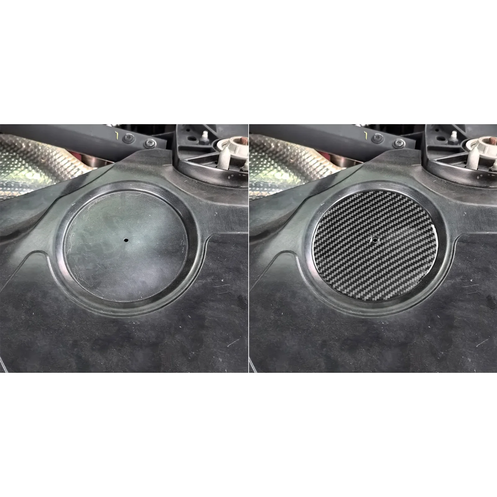 Car Accessories Carbon Fiber Engine Compartment Side Panel Exterior Cover Sticker For Chevrolet Corvette C8 Z51 Z06 2020-2025