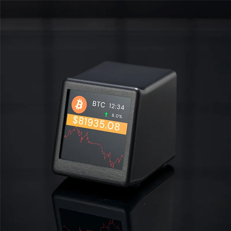 AA84 Wifi Crypto Tracker Crypto Precio Displayer 300 La criptomonedas principales se puede cambiar libremente B