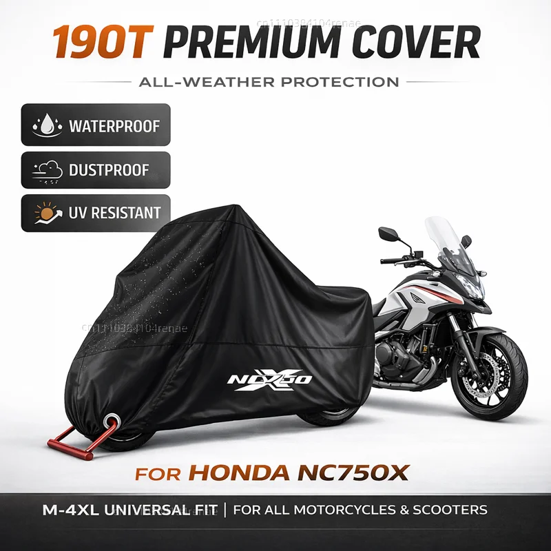 

Чехол для мотоцикла HONDA NC750X NC 750X NC750 X 190T, водонепроницаемый, пылезащитный, с защитой от ультрафиолета, всесезонный