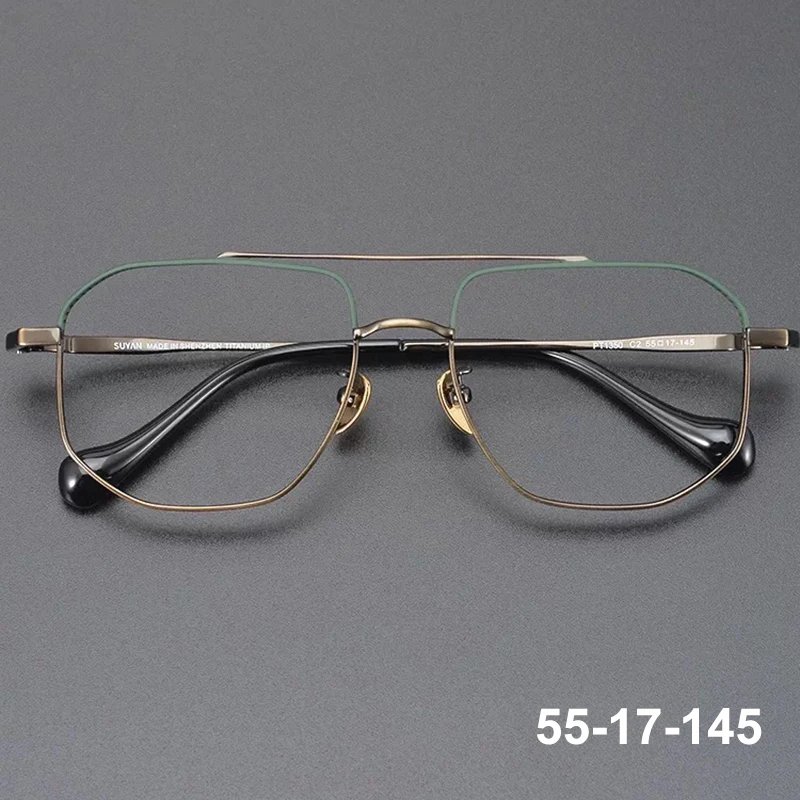 japanese-vintage-men-oversize-double-beam-glasses-frame-titanium-ultralight-retro-pilot-eyeglasses-wide-face-handmade-spectacles
