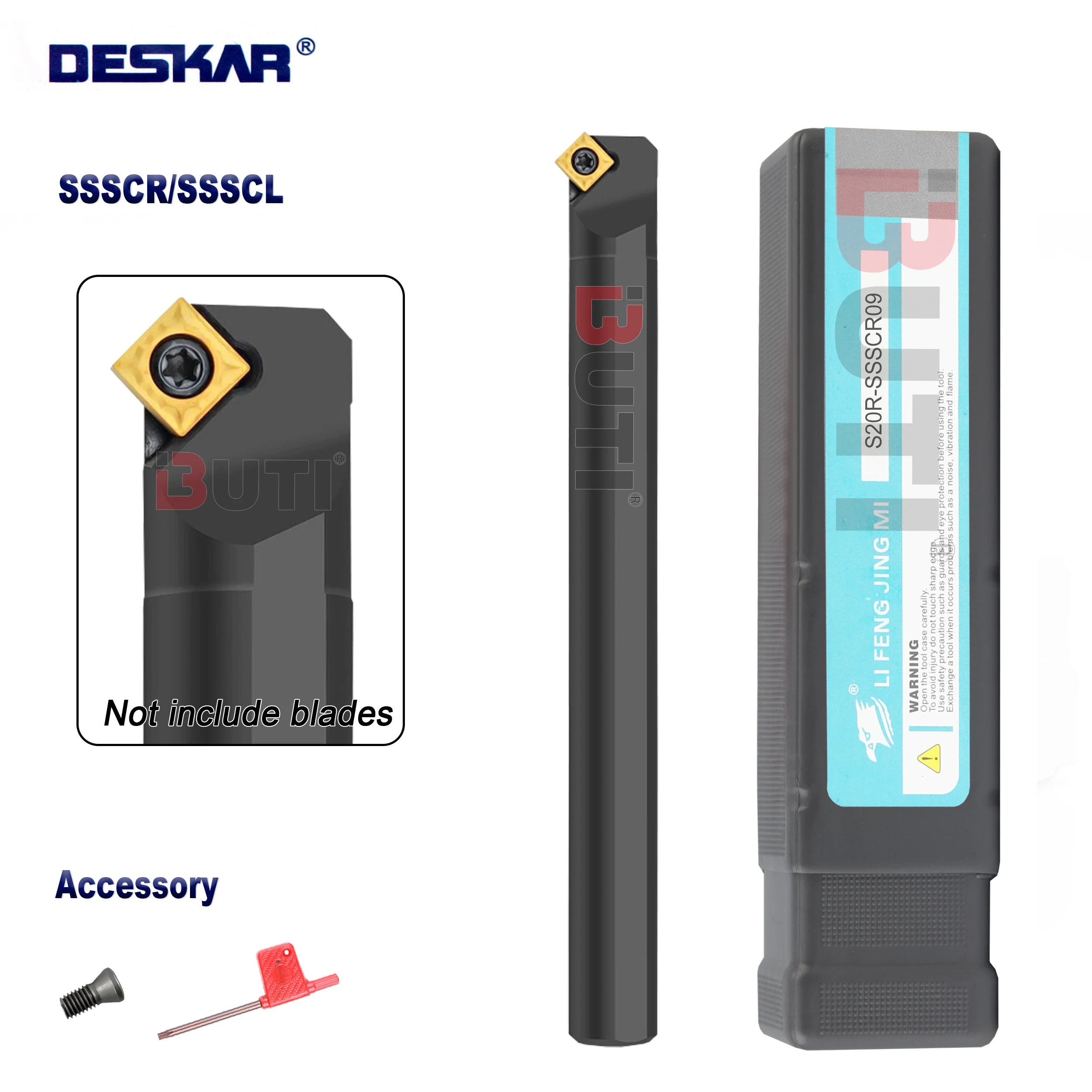 

DESKAR 100% оригинальный токарный станок SSSCR/L S12M-SSSCR09 S25S-SSSCL09 Расточная оправка с внутренним держателем SCMT/SCGT09 Токарный станок с ЧПУ