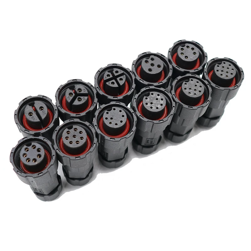 M16 waterproof connector 2-core/3-pin/4-hole/5p/6/7/8/9/10/11/12 male and female mating connectors