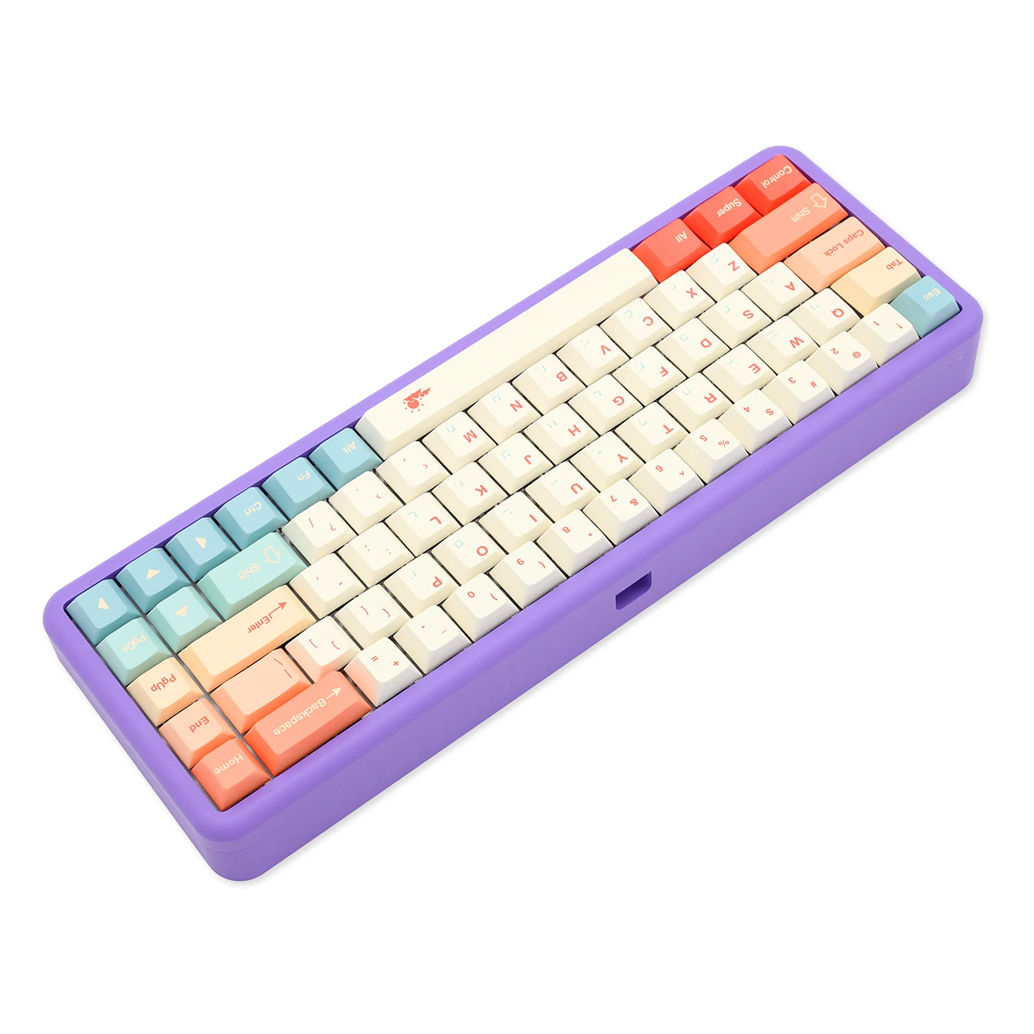 KP Poseidon PSD68 GASKET Case Electrophoresis CNC Case for Mechanical Keyboard Yellow Purple Cyan White For 65% BM68