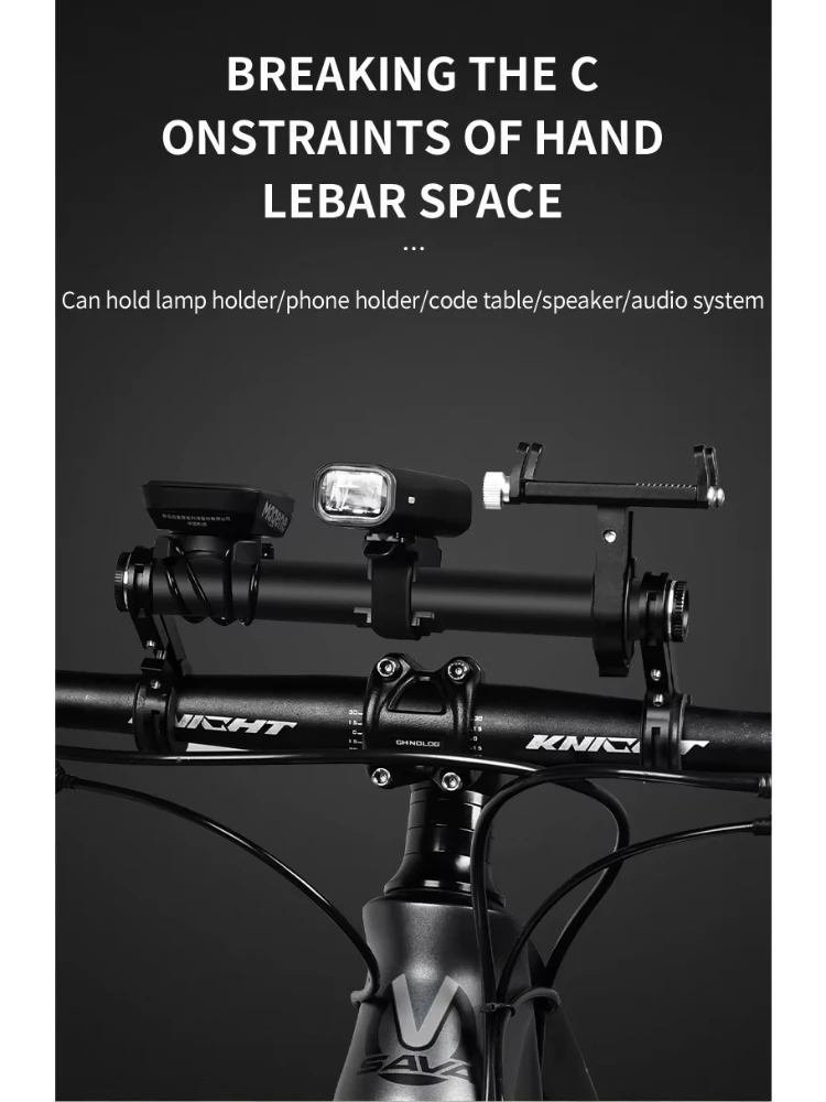 AliExpress 4000mAh Rechargeable Aluminum Alloy Bicycle Handle Extension Rack Bike Handlebar Extension with Power Bank