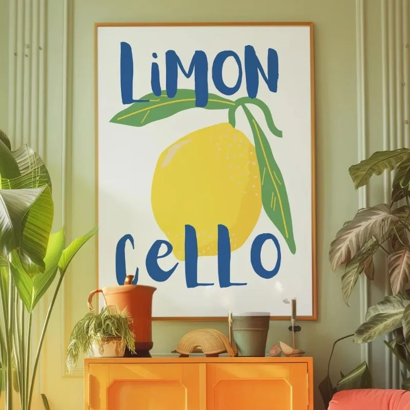 La Dolce Vita Lemon Classic Vintage Posters HD Quality Wall Art Retro Posters For Home Room Wall Decor Unframed