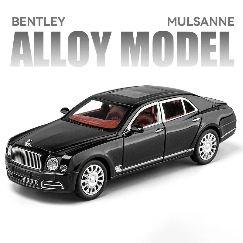 

1:24 Bentley Mulsanne легкосплавный автомобиль, литье под давлением и игрушечный транспорт, модель автомобиля, звук и свет, игрушки с откатным механизмом для любимого фестиваля