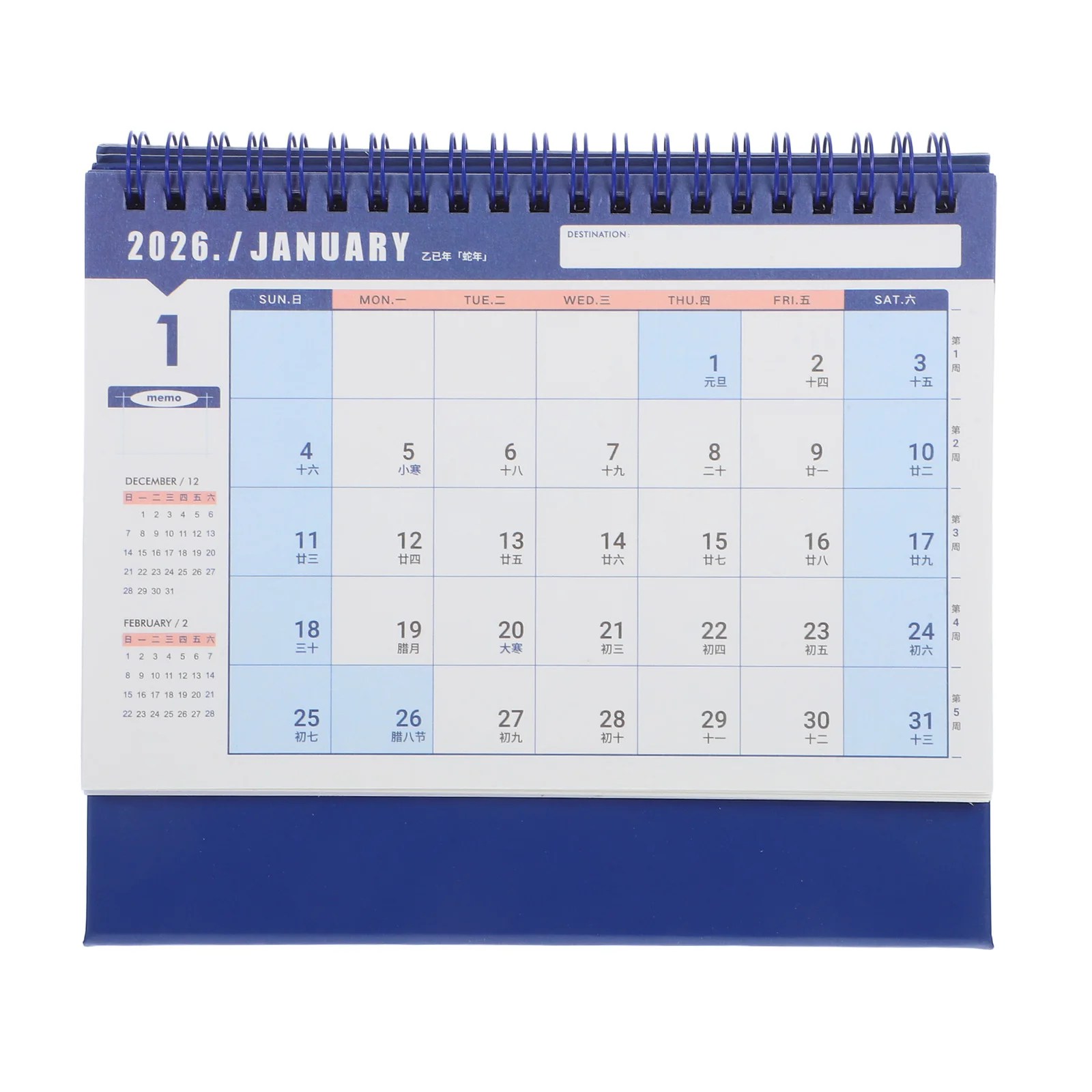 

2026 Desk Calendar Aesthetic Mini Supplies Daily Desktop Paper Compact Calander