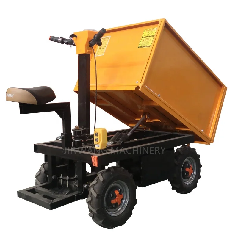【Best-selling】TH09 Electric Handcart 4 Wheel Cargo Trolley Heavy D-uty Electric Wheelbarrow - Image 3