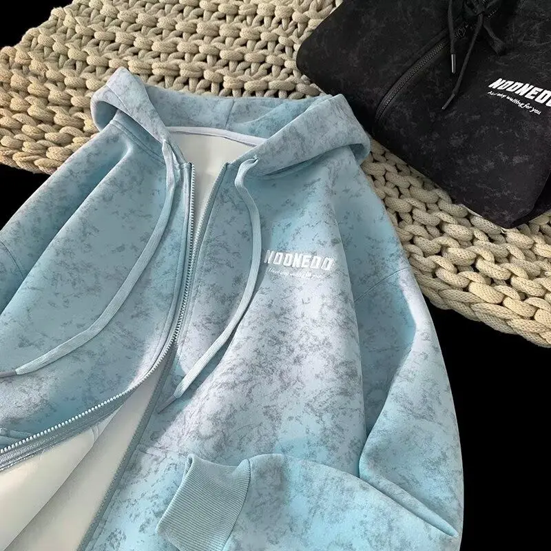 

Мешковатая хлопковая толстовка на молнии на весну и осень, мужская толстовка с капюшоном, дешевая винтажная толстовка Y2k, роскошная дизайнерская мужская толстовка с капюшоном