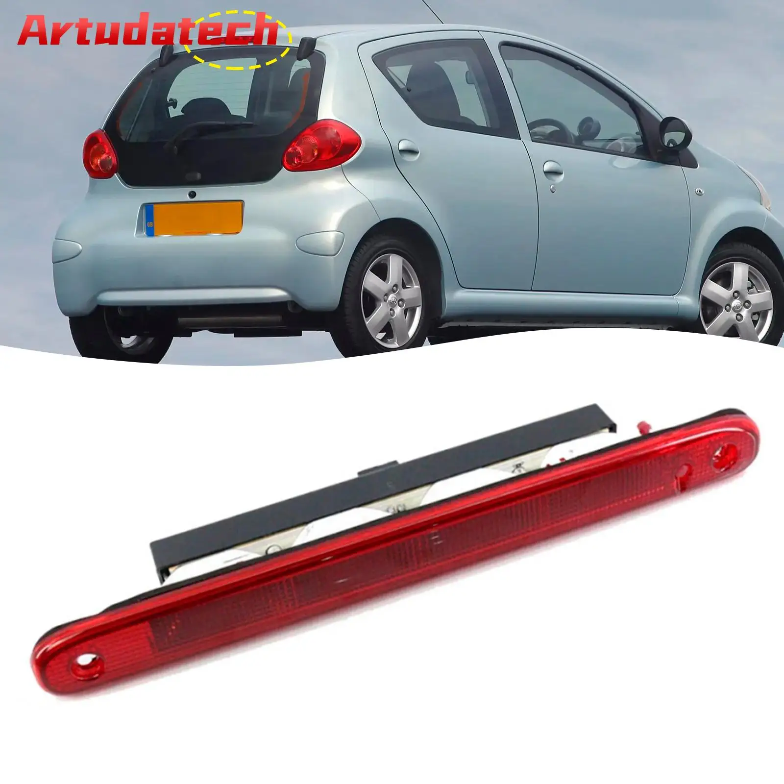 

Artudatech Rear High Level Red Third Stop Brake Light For Citroen C1 For Peugeot 107 Car Accessories