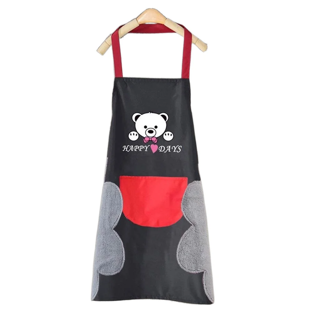 Tablier de cuisine imperméable domestique avec essuie-mains, bavoir anti-salissure, degré de conversion, uniforme de restaurant, fleuriste