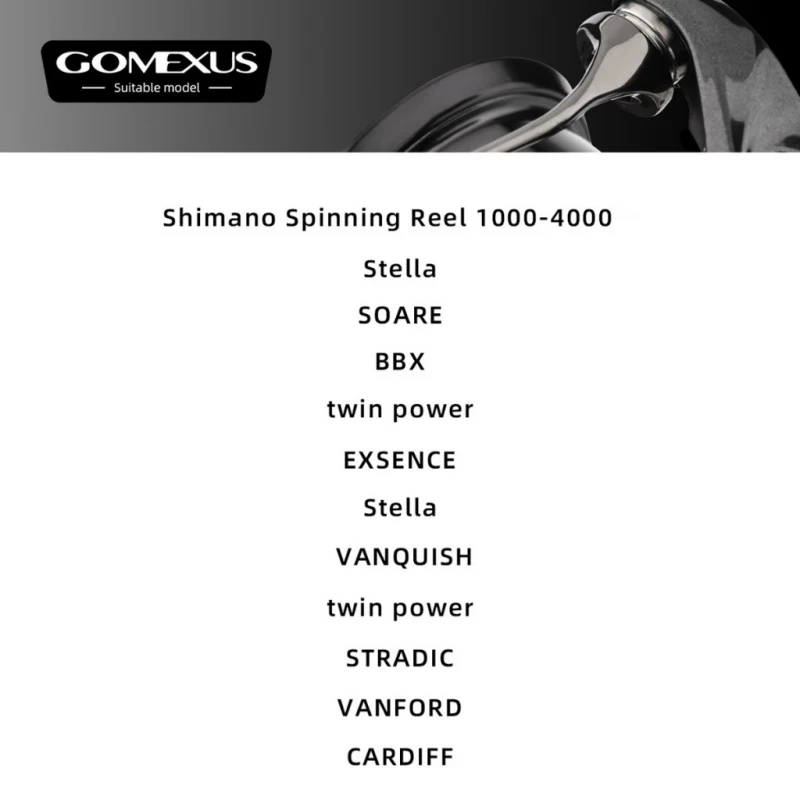 Rodillo de línea Gomexus para Shimano Stella Twin Power Stradic Vanford Vanquish Soare Exsence Spinning pesca accesorio suave