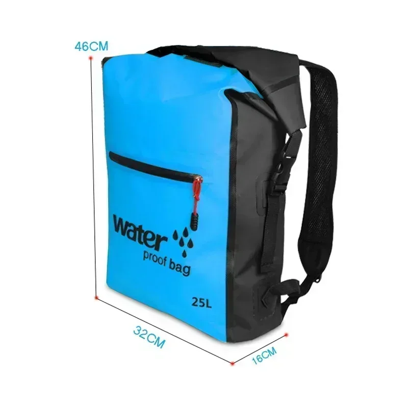 25L Waterproof Dry Bag Swimming Backpack Rucksack Pack Water Floating Sack Sport Canoe Kayaking Rafting Boating River Trekking