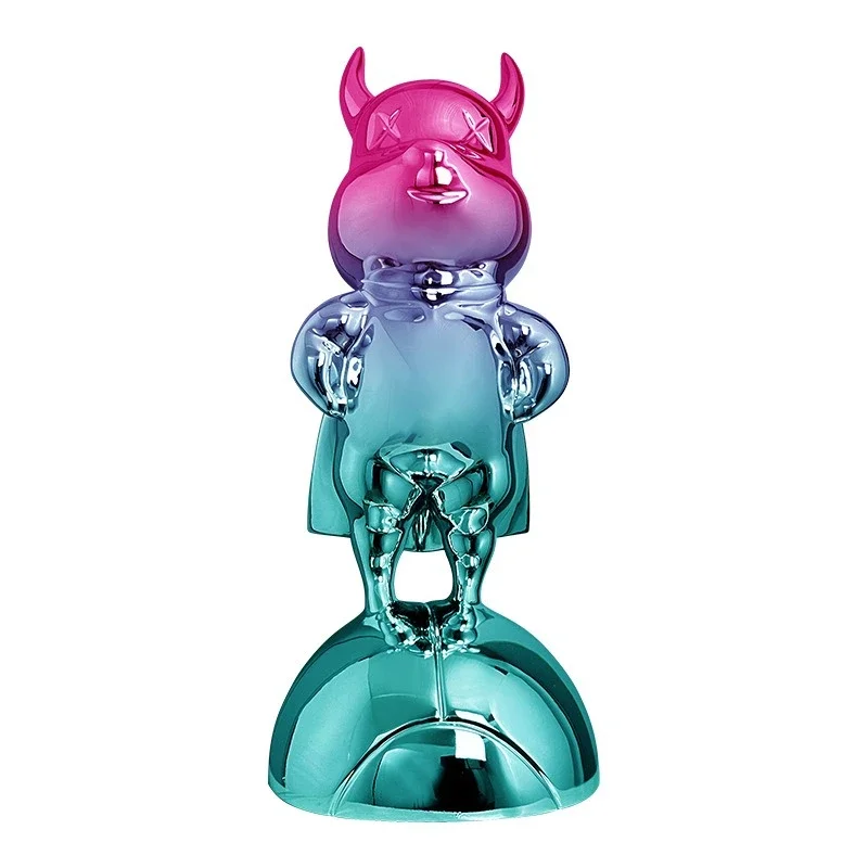 

Bullish resin sculpture living room home decoration hotel lobby artwork floor-to-ceiling ornaments