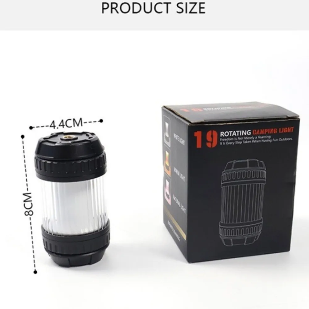 1000 مللي أمبير قابلة للشحن LED التخييم ضوء قاعدة مغناطيسية 4 أوضاع الإضاءة القابلة للتعديل ضوء الطوارئ 4 أوضاع عكس الضوء #6