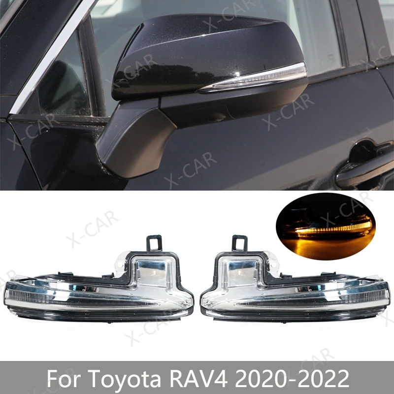 

Для Toyota RAV4 RAV 4 2020 2021 2022, внешнее боковое зеркало заднего вида, указатель поворота, индикаторная лампа