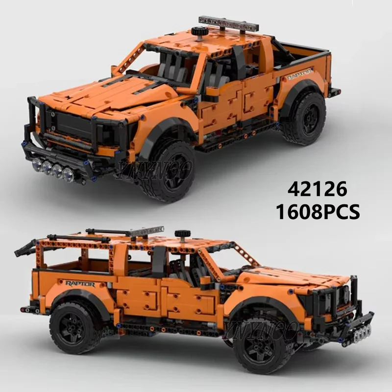 42126 Technical F-150 Raptor Pickup Cars Assembly Model Birthday Gifts 1608Pcs Brick Children's Educational Toys