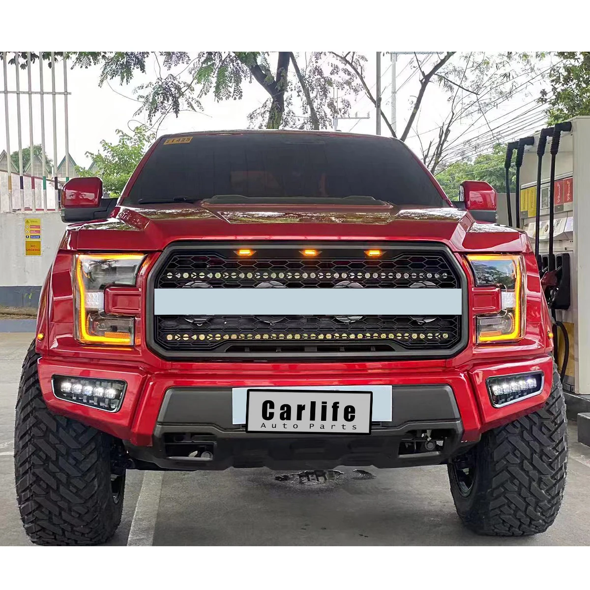 Alterated to  2020 F150 raptor Body Kit for Ford Ranger T6 T7 T8 2012-2019