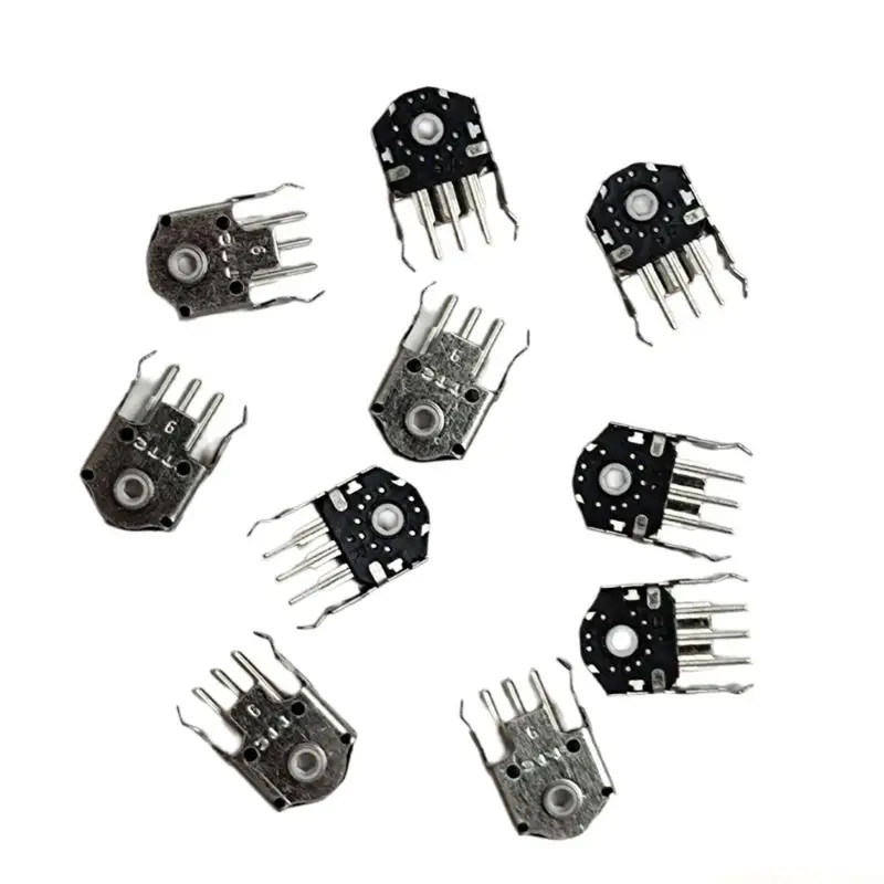 9MM Mouse Wheel Repair Parts, 10PCS Metal Housing Replacement Components for Wheel Fix, Mouse Service, Hardware Upgrades, and