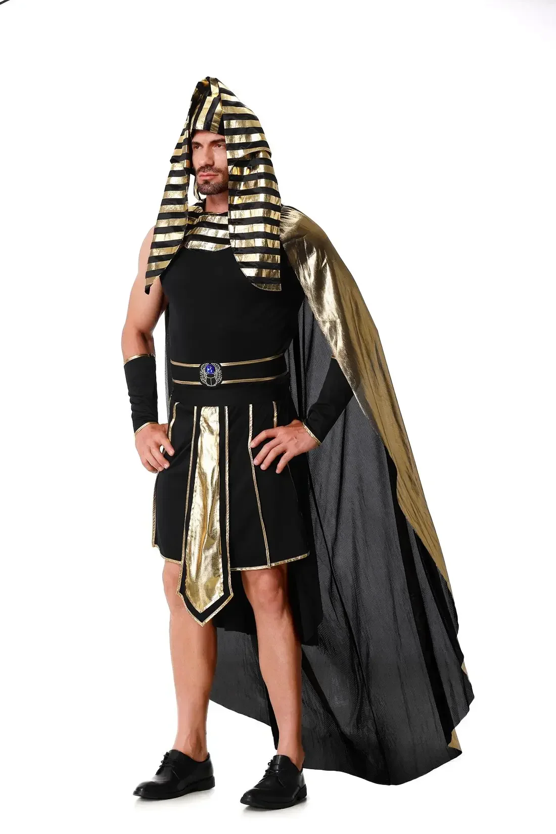 Halloween antico egitto faraone egiziano Costume per uomo re Cleopatra regina Cosplay festa di carnevale coppia medievale vestito da partito