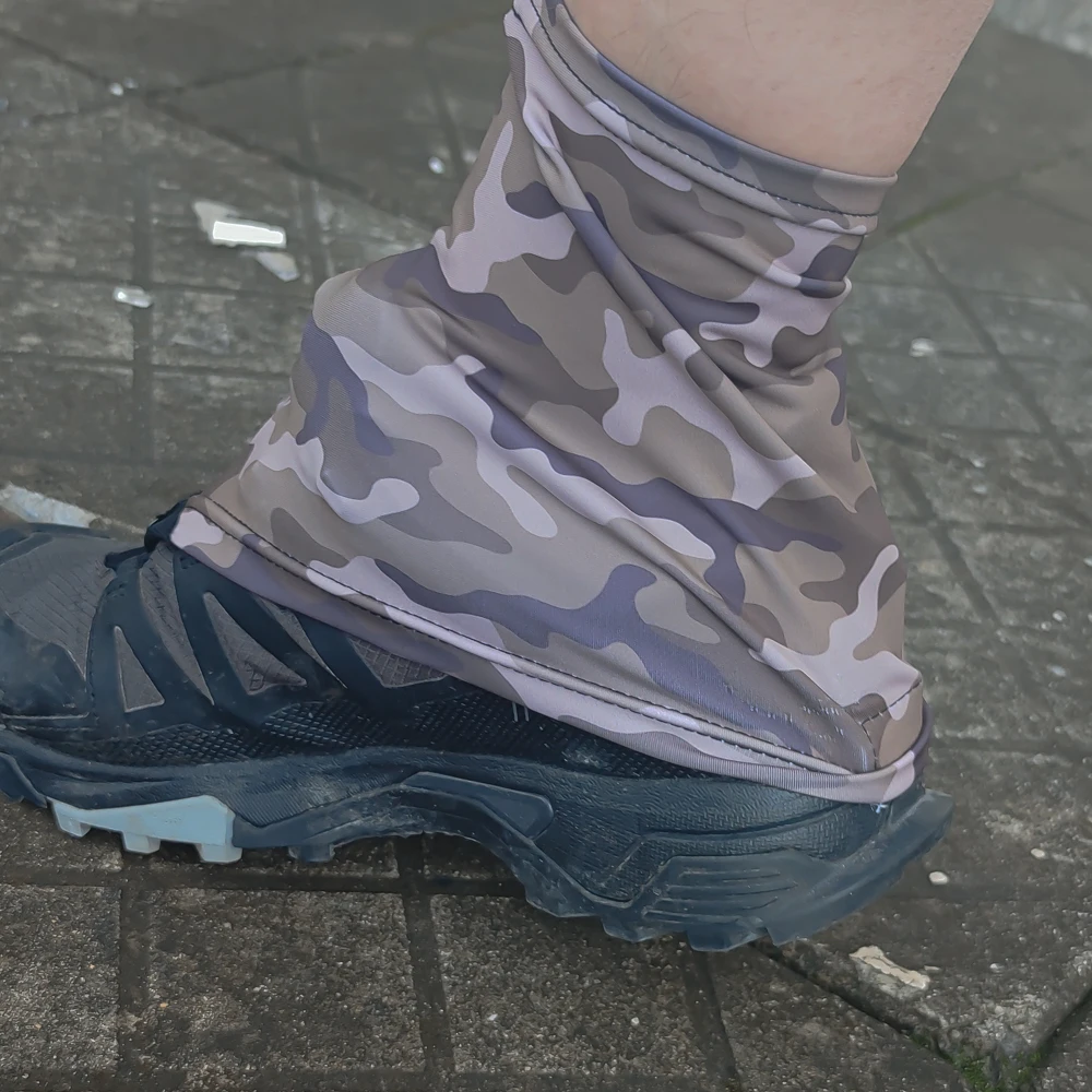 Trail Running Shoes Gaiter, Lightweight and Breathable Grey Camo