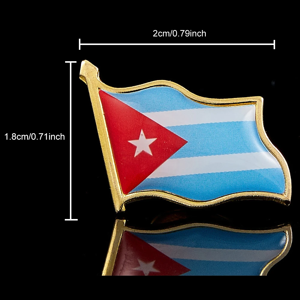 علم كوبي طية صدر السترة التلويح الوطني ، قبعة ، قبعة ، دبوس ربطة عنق ، شارة ، بروش ، الوطنية ، الفخر ، إكسسوارات الملابس