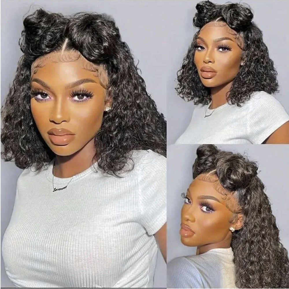 

Wear Go Glueless 6x4 Wig Indian Deep Wave Short Bob Glueless Wig Human Hair Ready To Wear Pre Plucked Wig Pre Bleached Knots