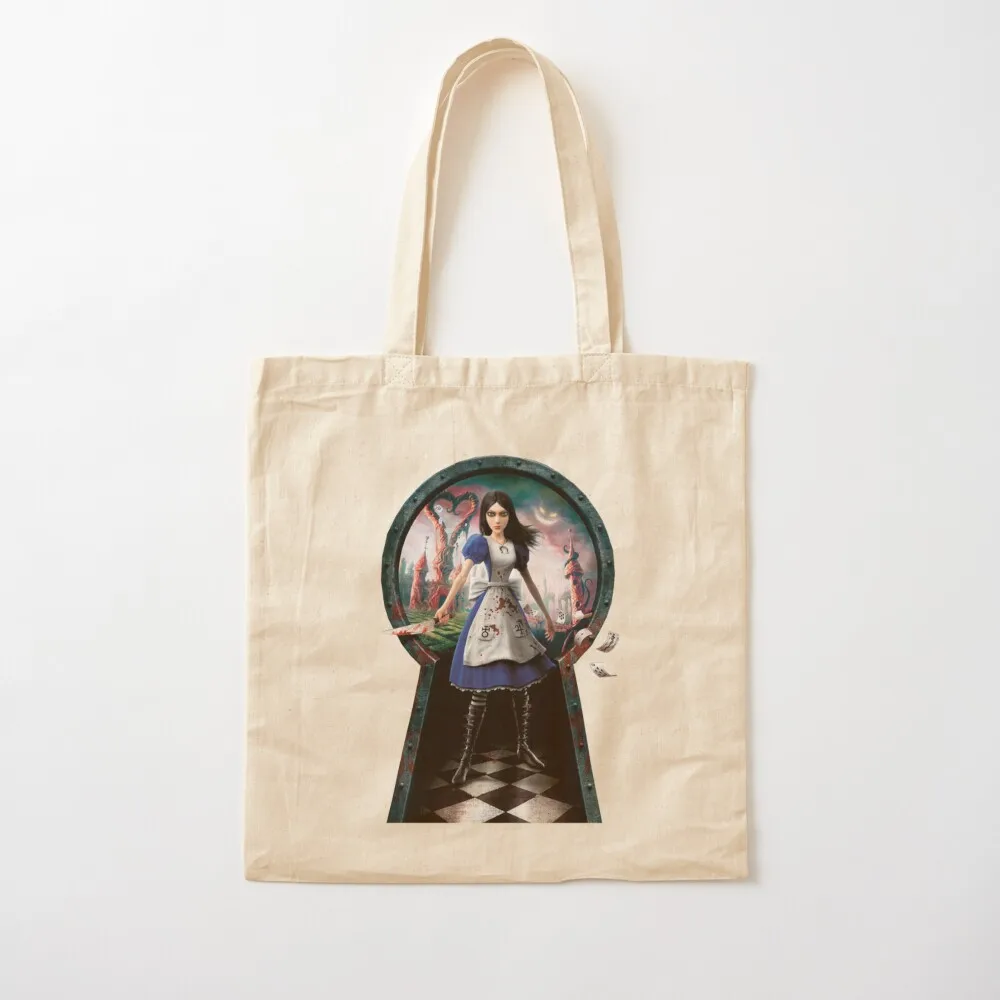 

Alice: Madness Returns Tote Bag Portable shopping bag Large bags for women hand bags Canvas Tote Bag