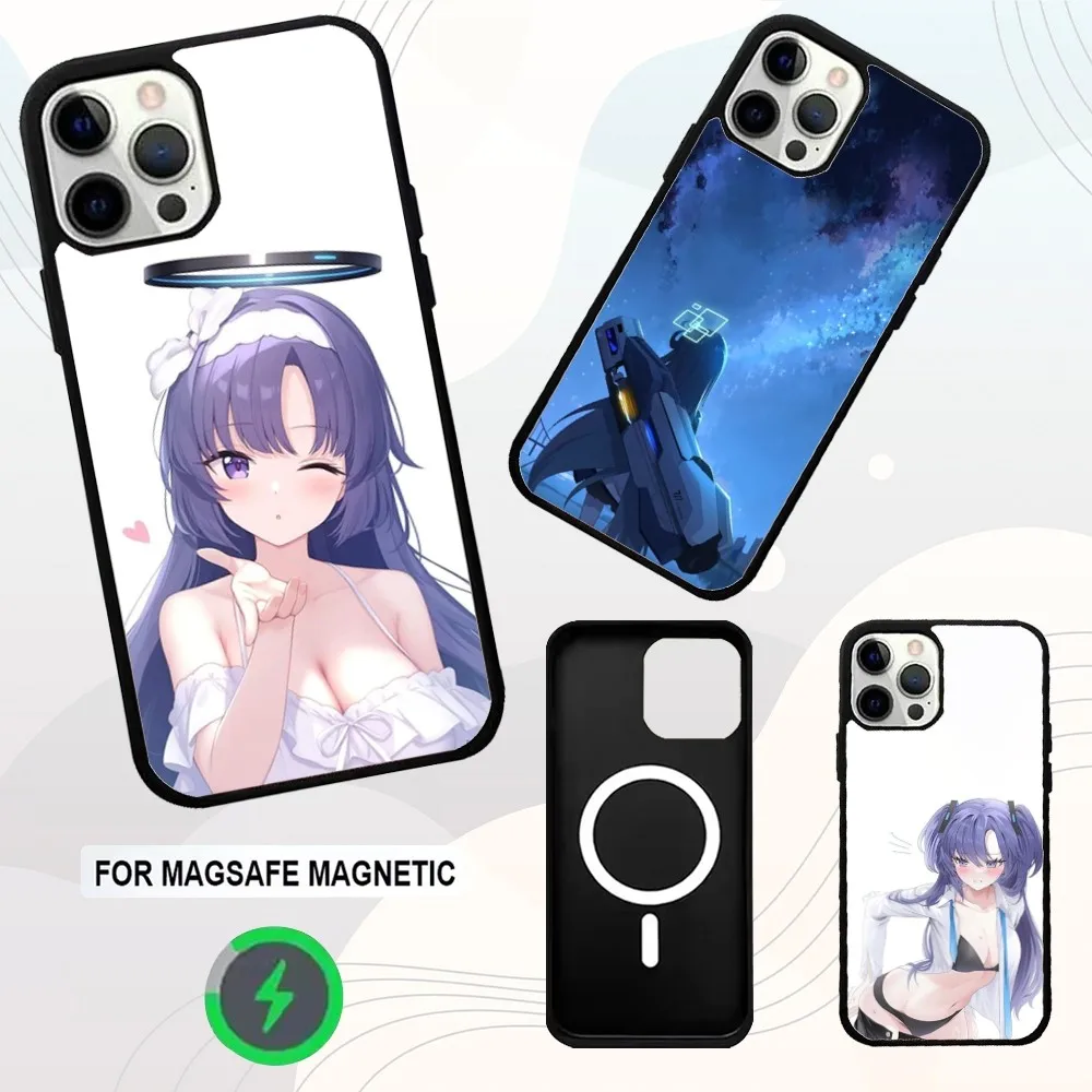 

Game H-Hayase Y-Yuuka Phone Case For iPhone 16e,16,15,14,13,12,11,Plus,Pro,Max,Mini Magsafe Magnetic Wireless Charging