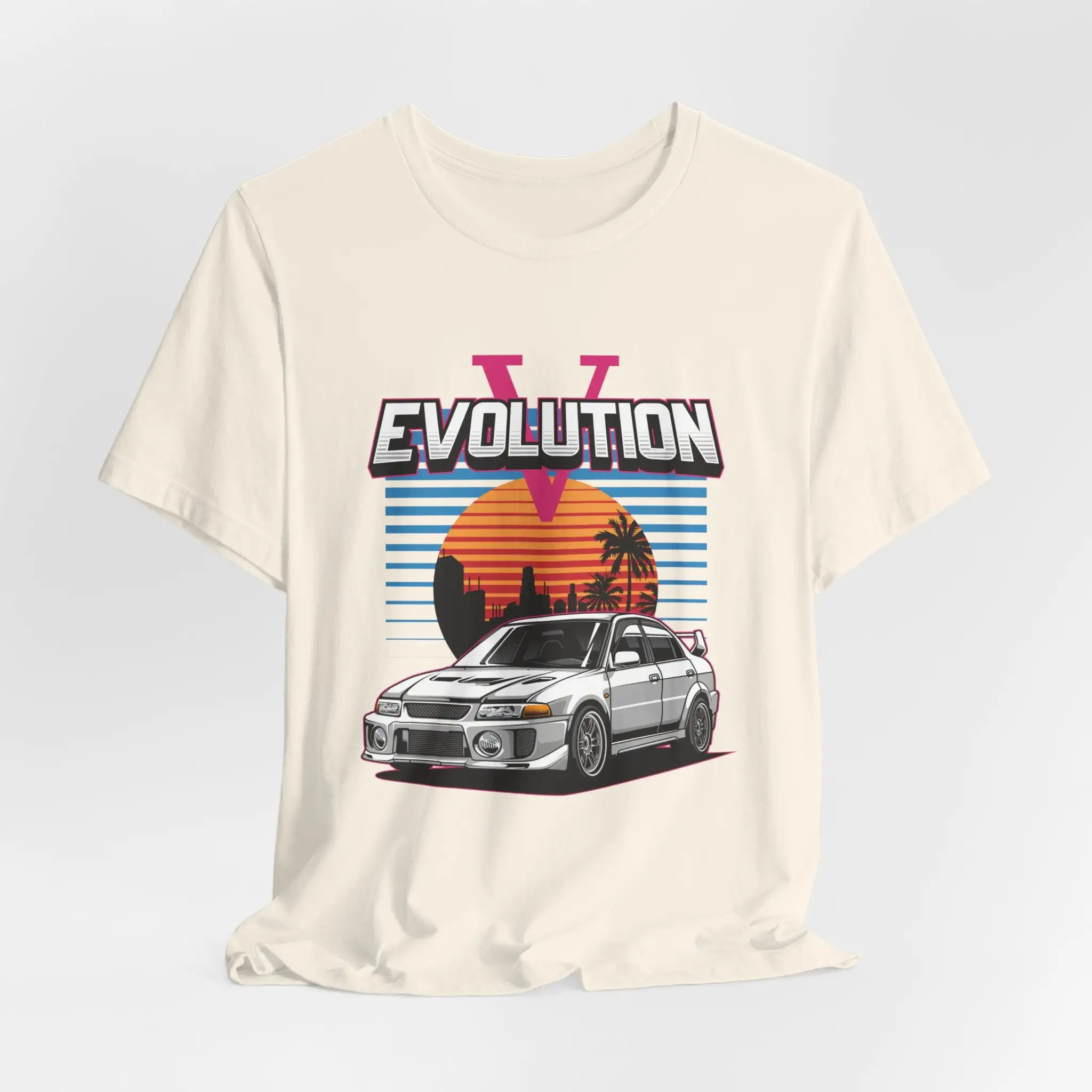 Retro Sunset Drive Lancer Evo Classic T Shirt