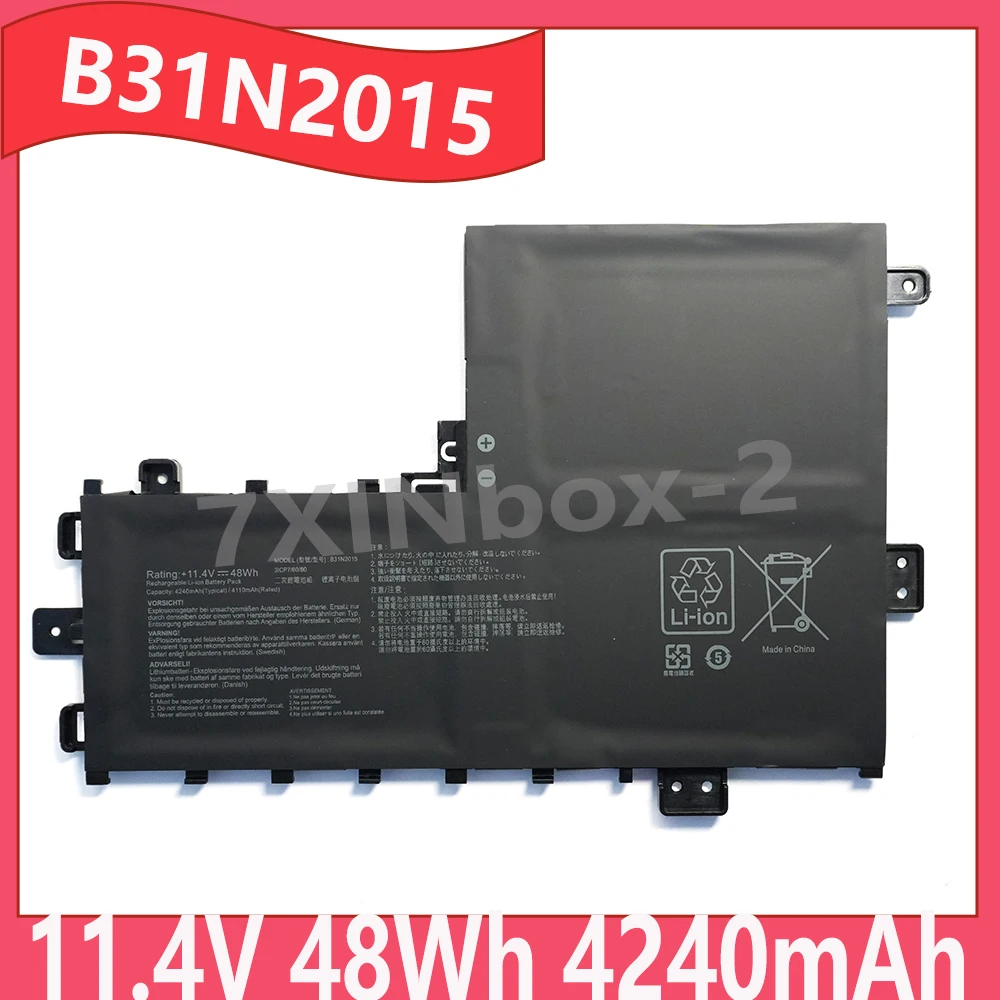 

B31N2015 11.4V 48Wh 4240mAh Laptop Barttery For Asus Vivobook 17 X712E X712EA-WH34 K712EA Series Notebook Battery 0B200-03350700