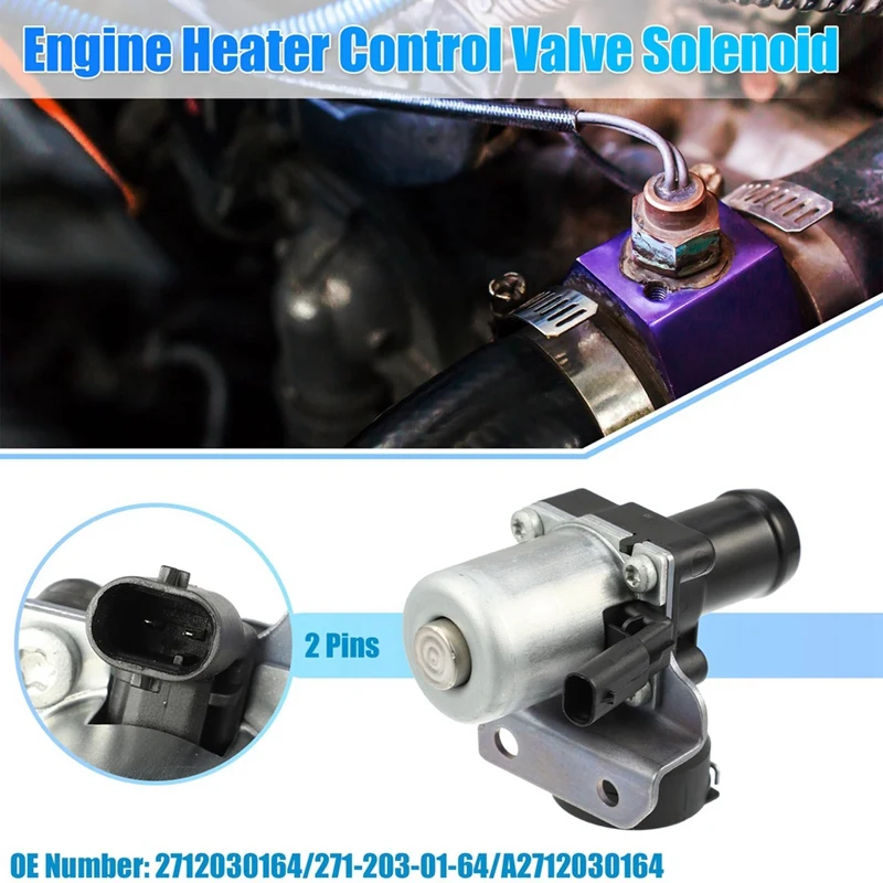 Heater Water Valve Cooling Water Control Valve A2712030164 2712030164 For Mercedes Benz W204 C180 C200 M271 W212 E200