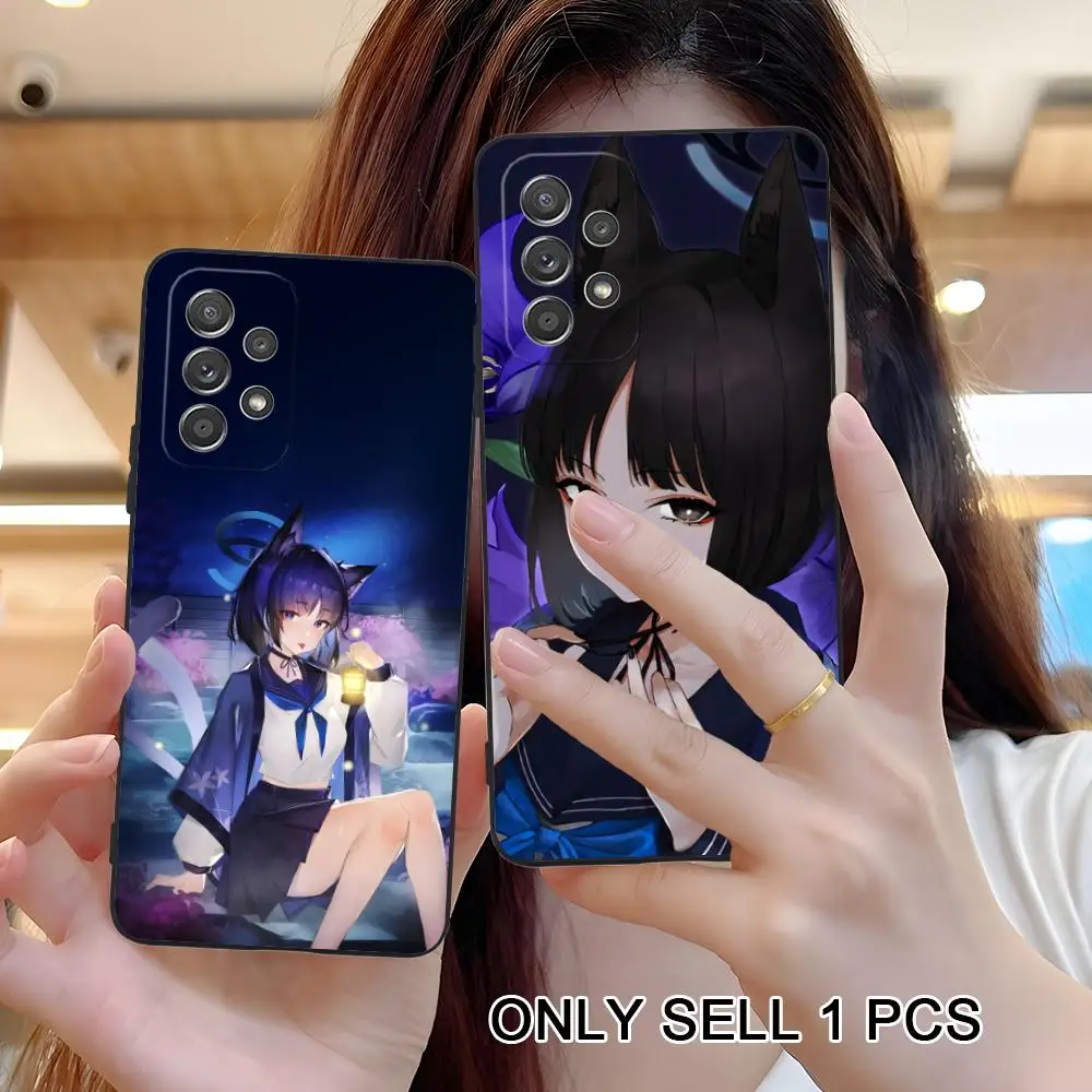 Blue Archive Kiryuu Kikyou Phone Case for Samsung Galaxy A57 56 55 54 53 52 51 37 36 35 34 33 32 31 5G Soft TPU Shockproof Cover