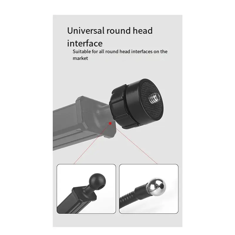 【SLEEK 】2X Ballhead محول قاعدة تركيب مزودة بمشبك لكاميرا الحركة محول الرأس الكروي 1/4 برغي إلى 17 مم محول مشترك لواجهة Ballhead #5