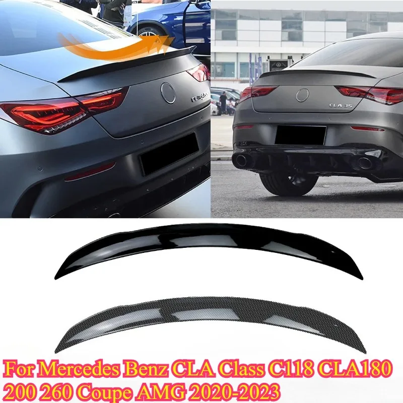 

For Mercedes Benz CLA Class C118 W188 Rear Boot Trunk Spoiler Wing CLA180 CLA200 CLA260 Coupe AMG 2020 2021 2022 2023